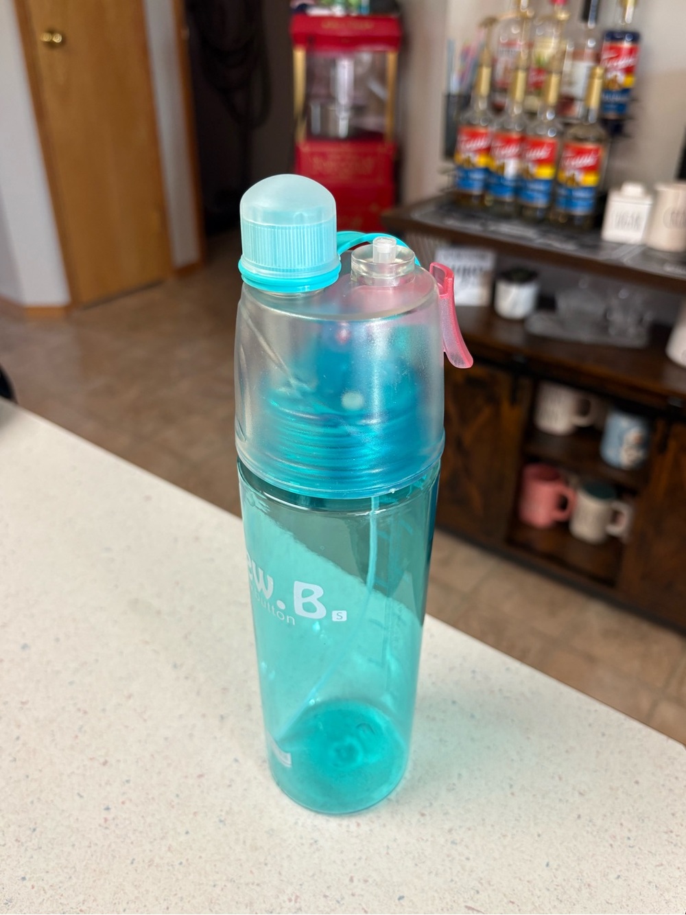 Water bottle with mister